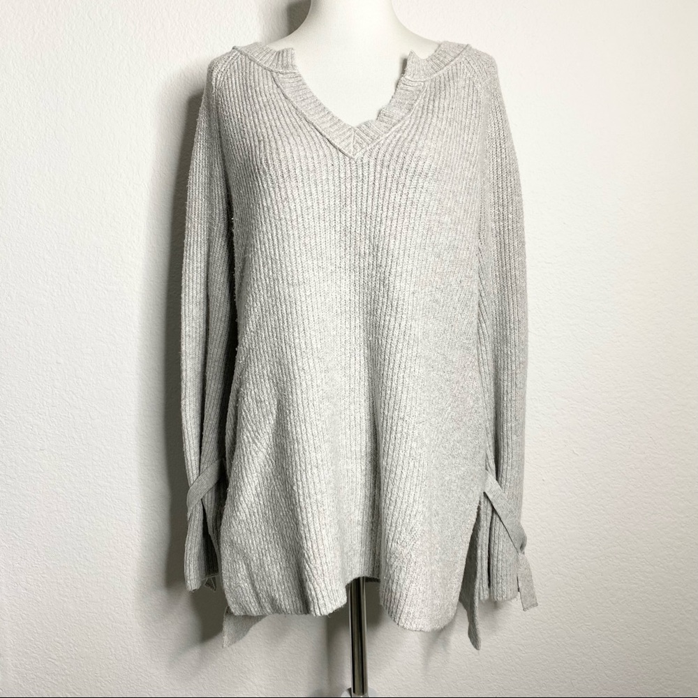 AERIE Gray Oversized Sweater